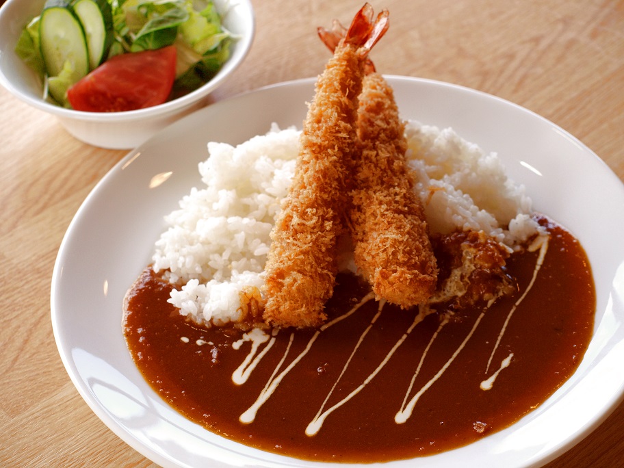 【ベイサイド港カフェ】海老カレー